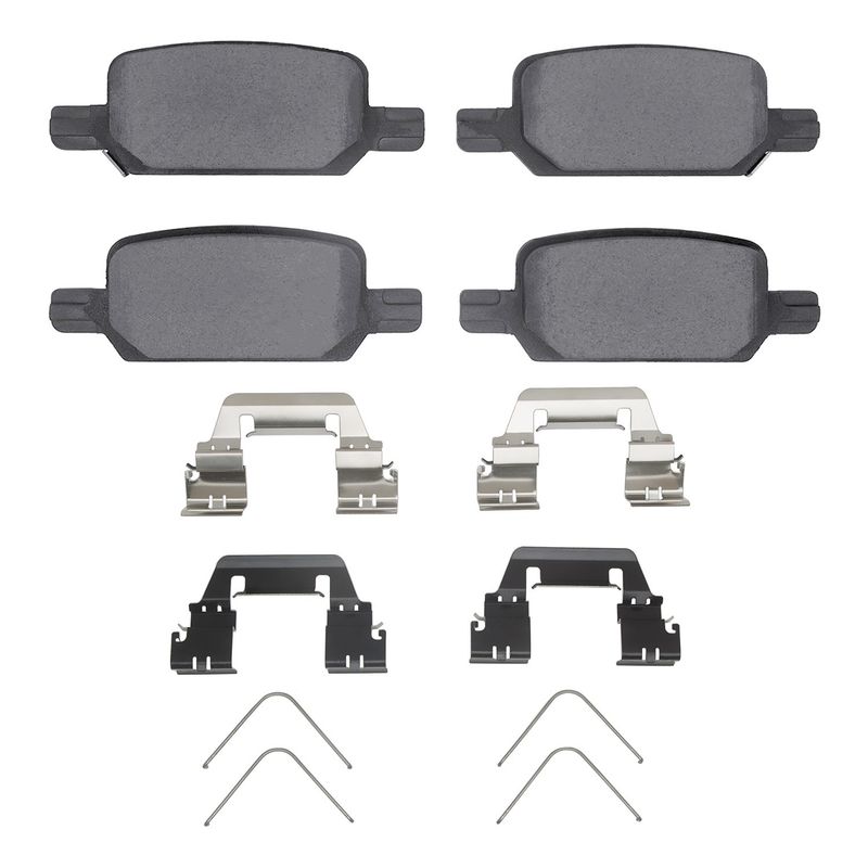 Dynamic Friction 1551-2370-01 Disc Brake Pad Set - Rear