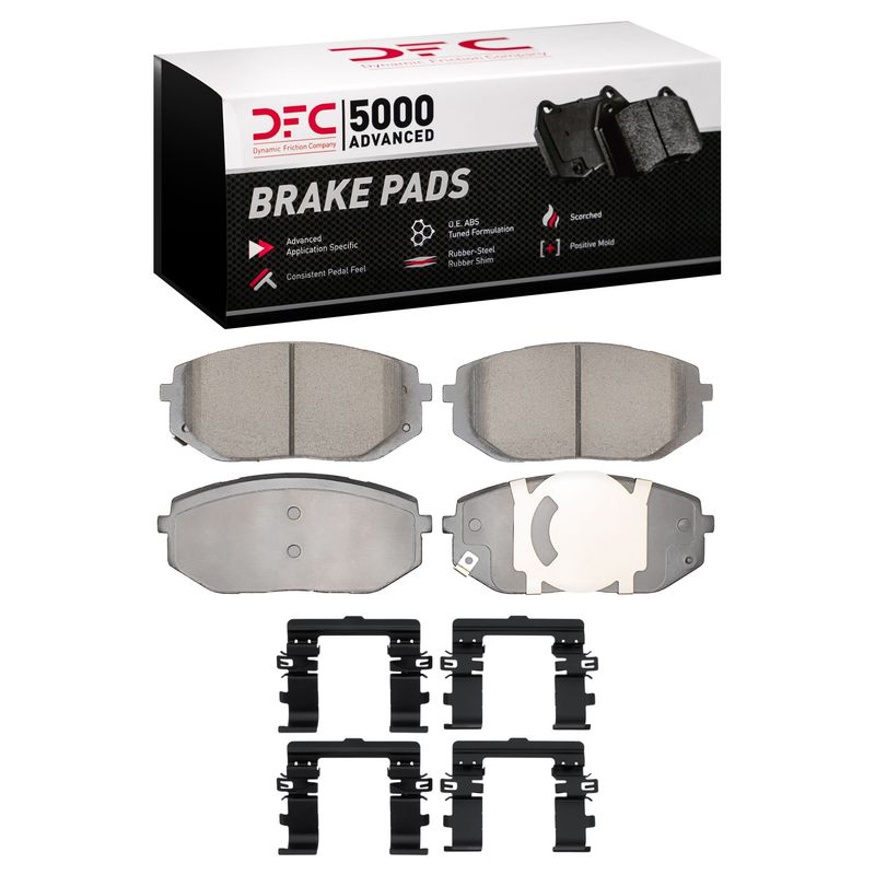 Dynamite Friction 1551-2398-01 Disc Brake Pad Set - Front
