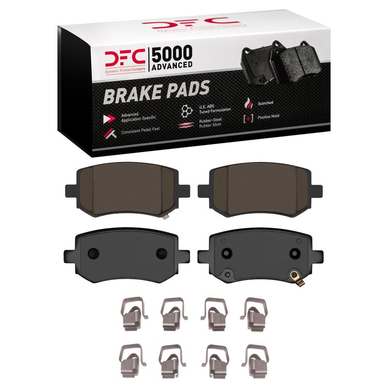 Dynamic Friction 1551-2587-01 Disc Brake Pad Set - Rear