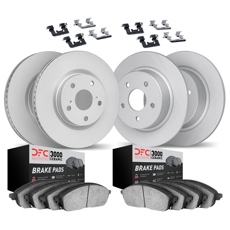 Dynamic Friction 4314-76019 Disc Brake Kit - Front and Rear