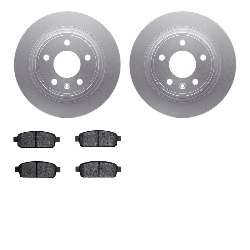 Dynamite Friction 4502-47087 Disc Brake Kit - Rear