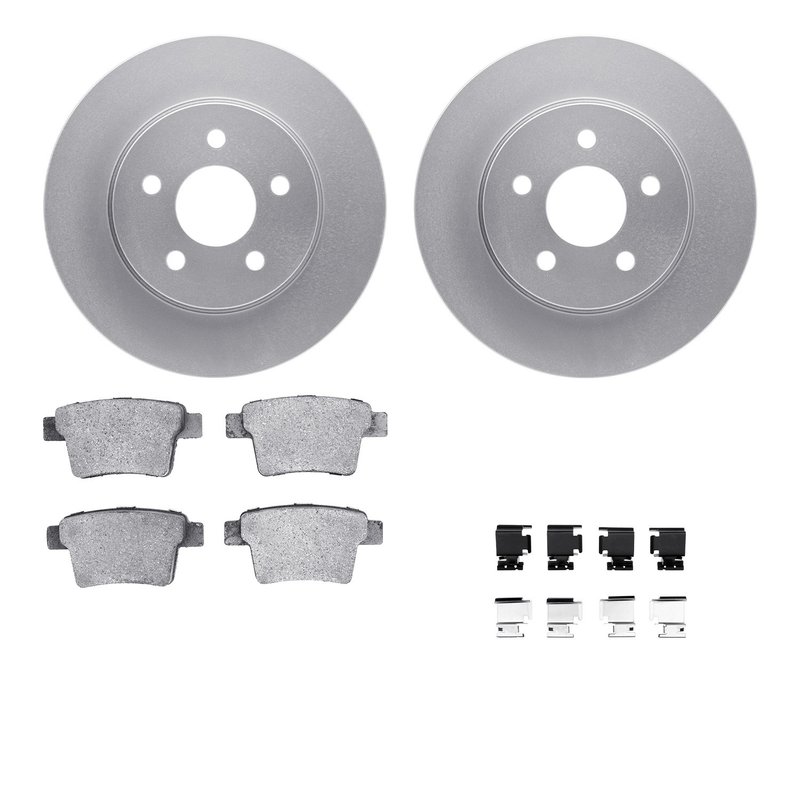 Dynamite Friction 4512-20037 Disc Brake Kit - Rear