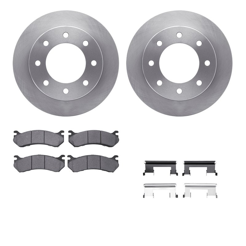 Dynamite Friction 6412-48076 Disc Brake Kit - Rear