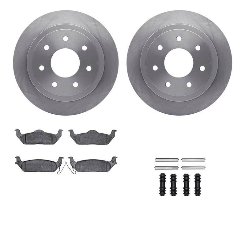 Dynamite Friction 6412-54224 Disc Brake Kit - Rear