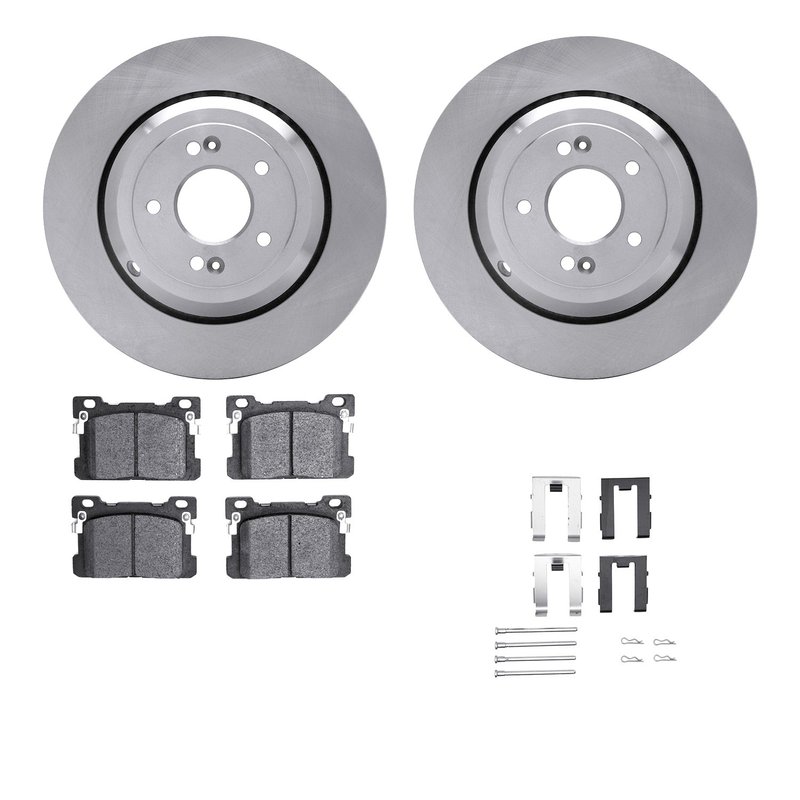 Dynamite Friction 6512-10008 Disc Brake Kit - Rear