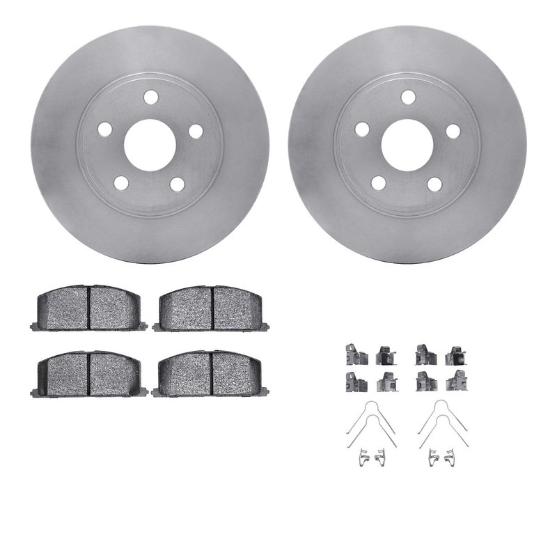 Dynamic Friction 6512-76224 Disc Brake Kit - Front