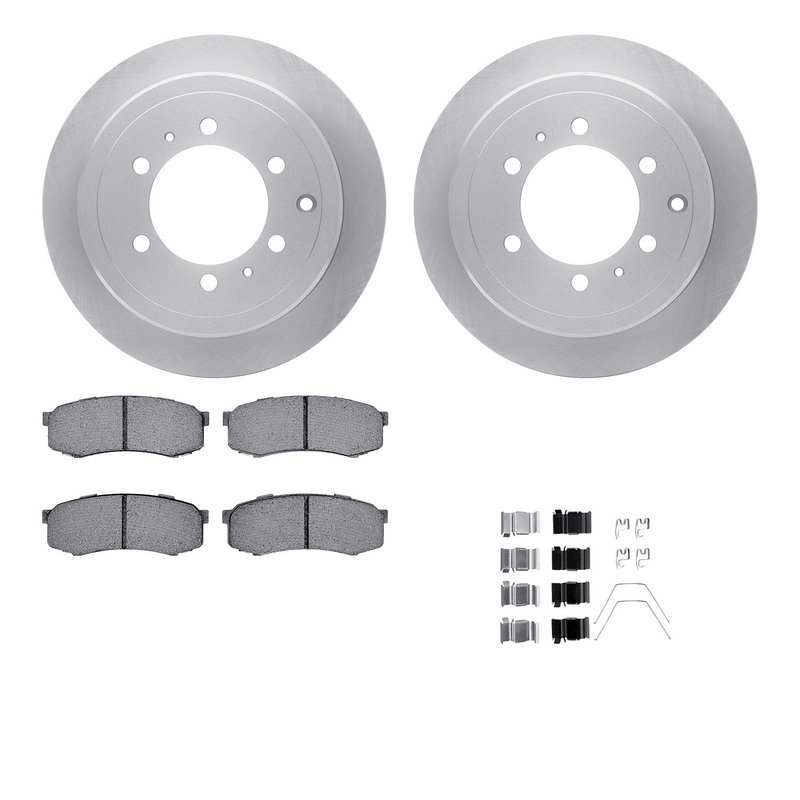 Dynamite Friction 6512-76608 Disc Brake Kit - Rear