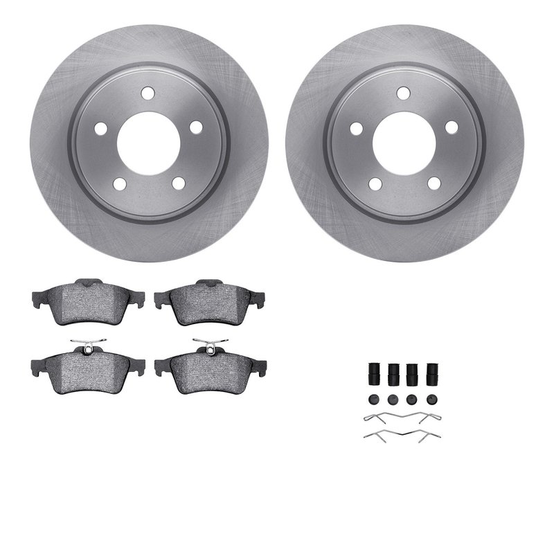 Dynamite Friction 6512-80193 Disc Brake Kit - Rear