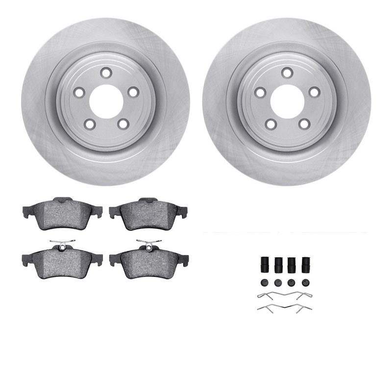 Dynamite Friction 6612-20047 Disc Brake Kit - Rear