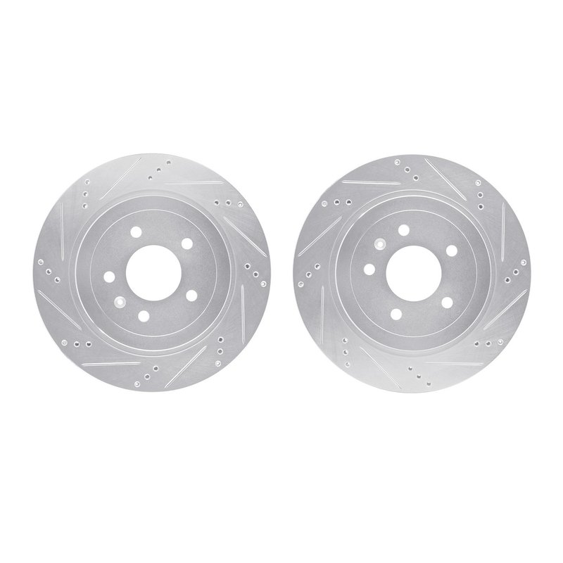 Dynamic Friction 7002-46037 Disc Brake Rotor Set - Rear