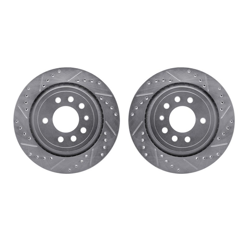 Dynamic Friction 7002-65019 Disc Brake Rotor Set - Rear