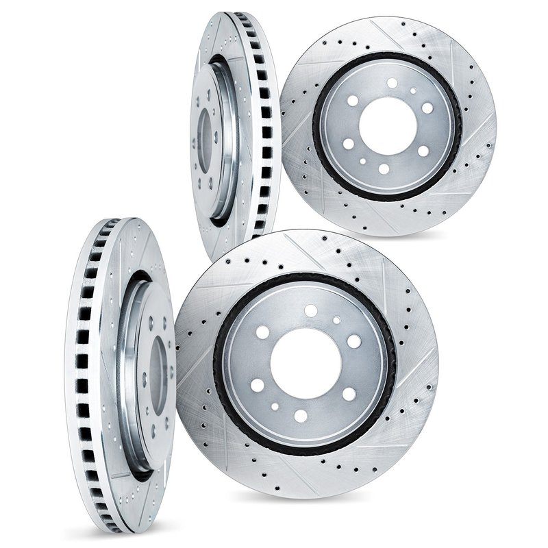 Dynamite Friction 7004-46014 Disc Brake Rotor Set - Front and Rear