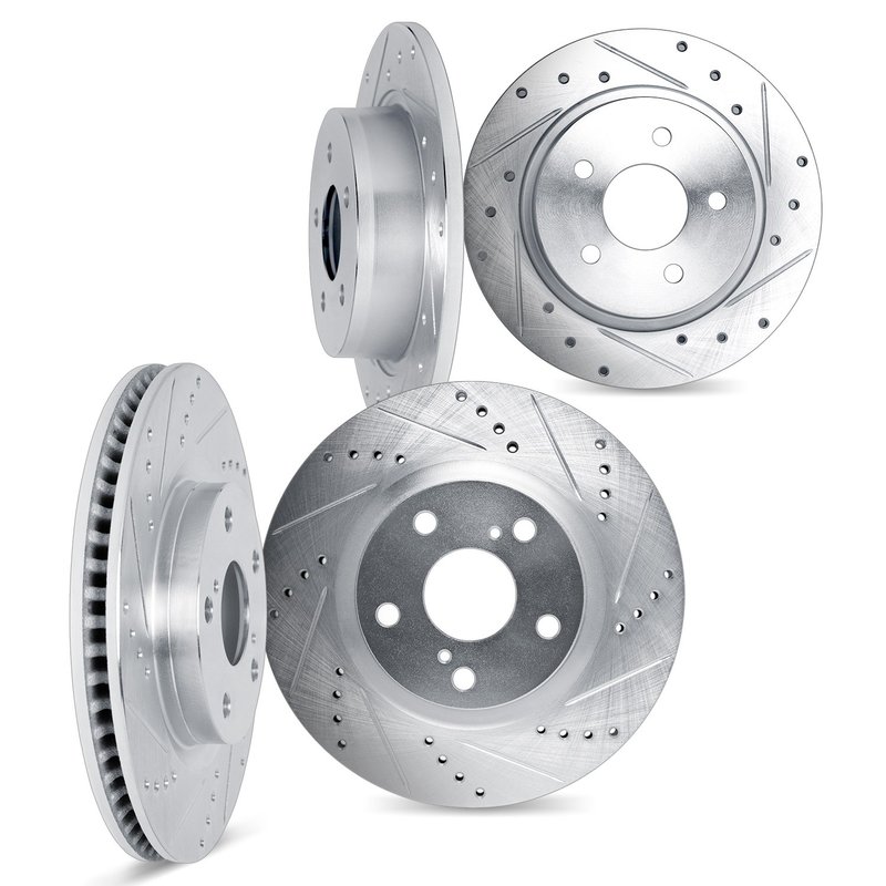 Dynamite Friction 7004-47075 Disc Brake Rotor Set - Front and Rear