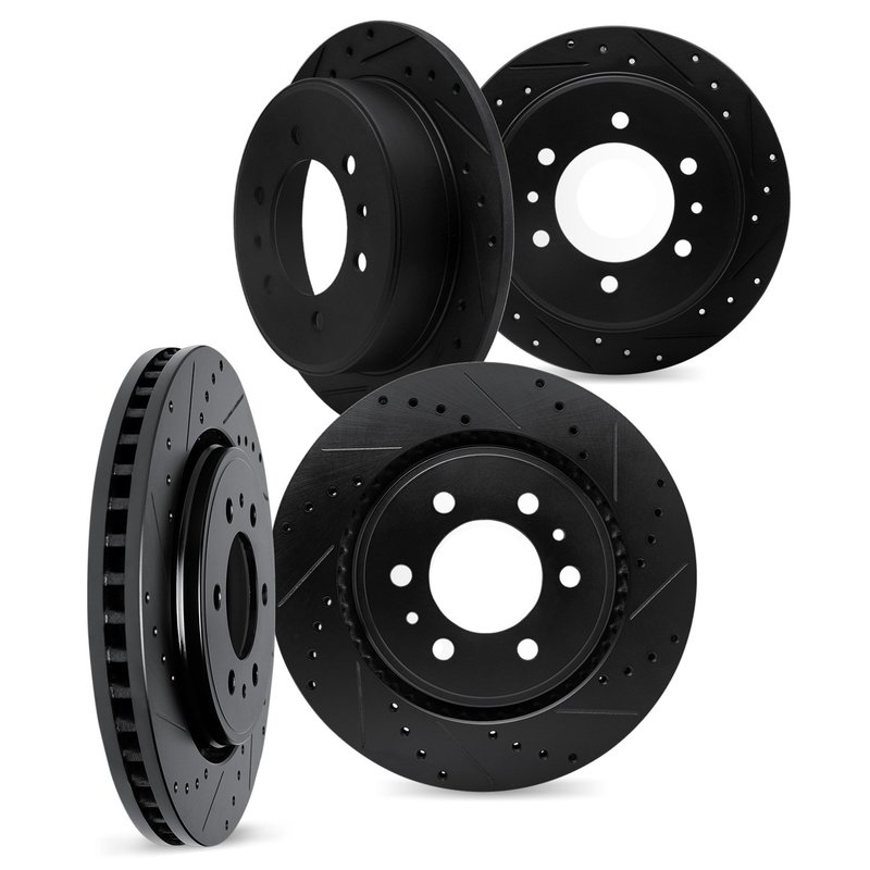 Dynamite Friction 7004-72076 Disc Brake Rotor Set - Front and Rear