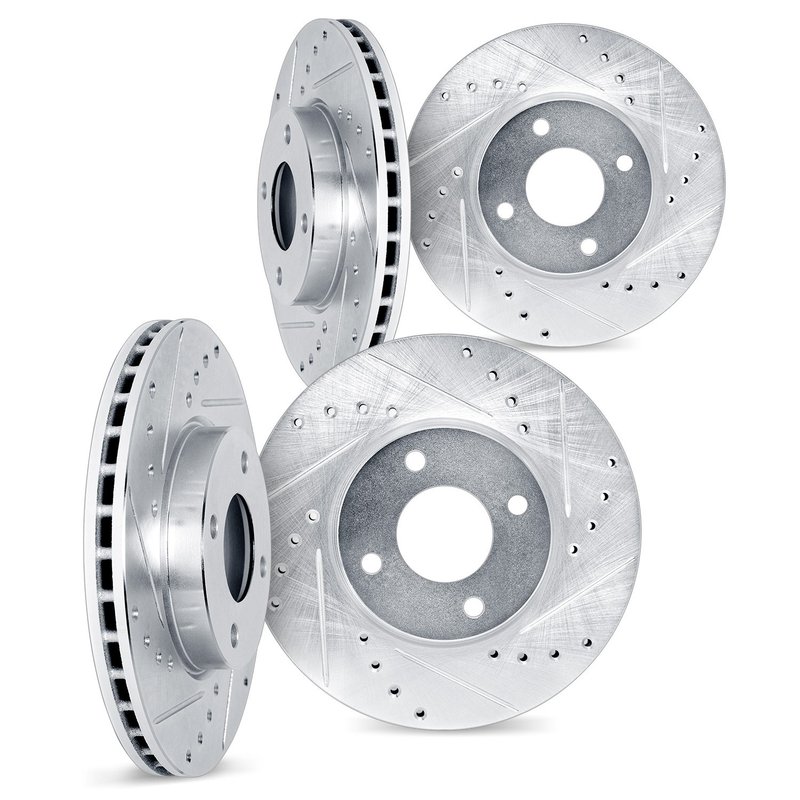 Dynamite Friction 7004-76057 Disc Brake Rotor Set - Front and Rear