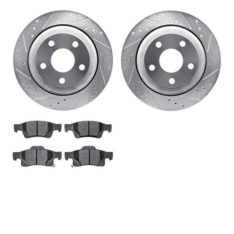 Dynamite Friction 7202-42003 Disc Brake Kit - Rear