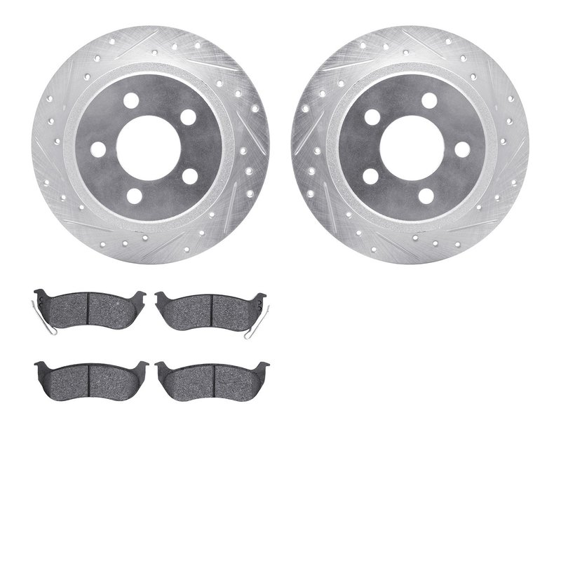 Dynamite Friction 7202-42005 Disc Brake Kit - Rear