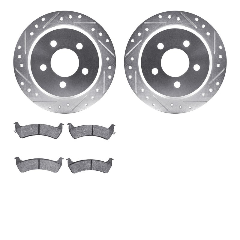 Dynamite Friction 7202-42040 Disc Brake Kit - Rear