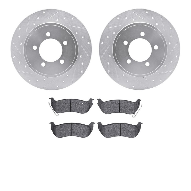 Dynamite Friction 7202-54007 Disc Brake Kit - Rear