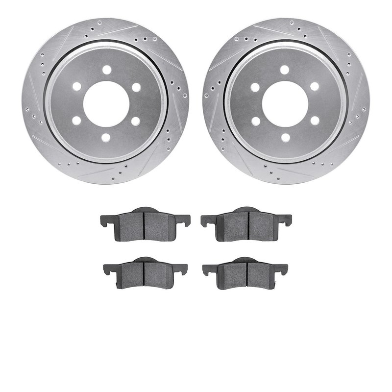 Dynamite Friction 7202-99174 Disc Brake Kit - Rear