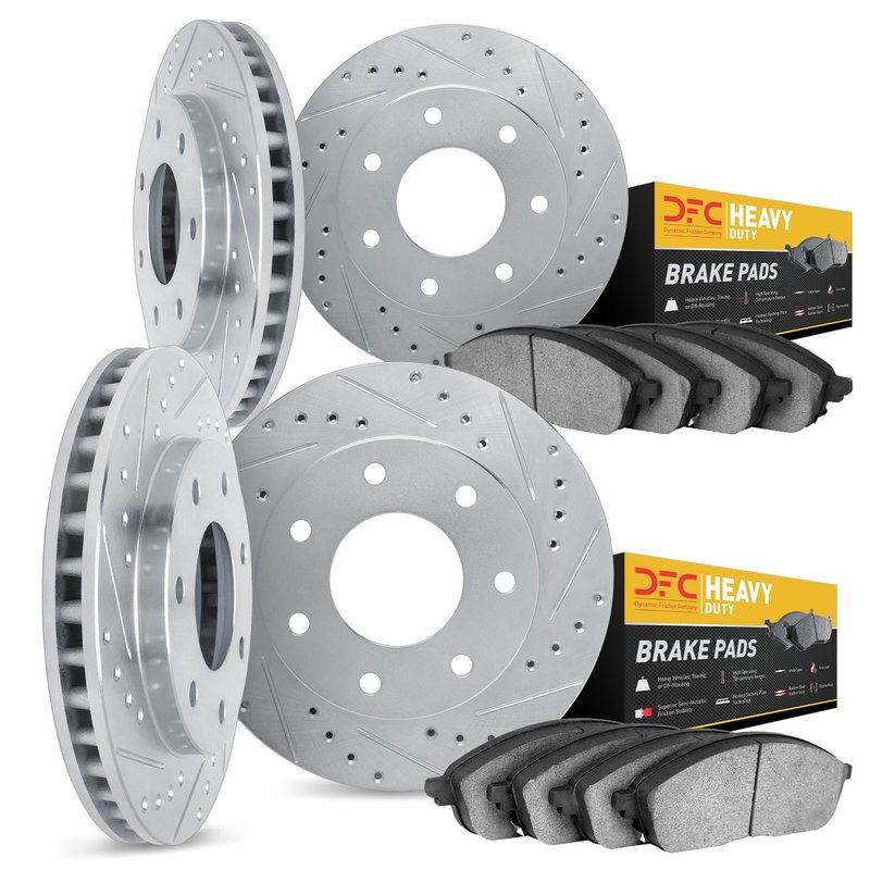 Dynamic Friction 7204-54004 Disc Brake Kit - Front and Rear