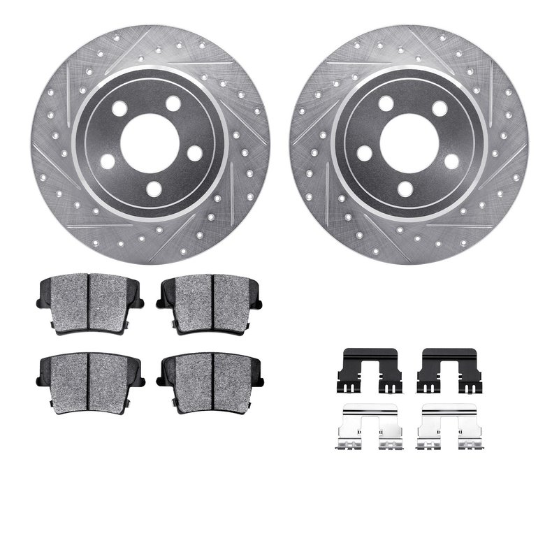 Dynamite Friction 7212-39028 Disc Brake Kit - Rear