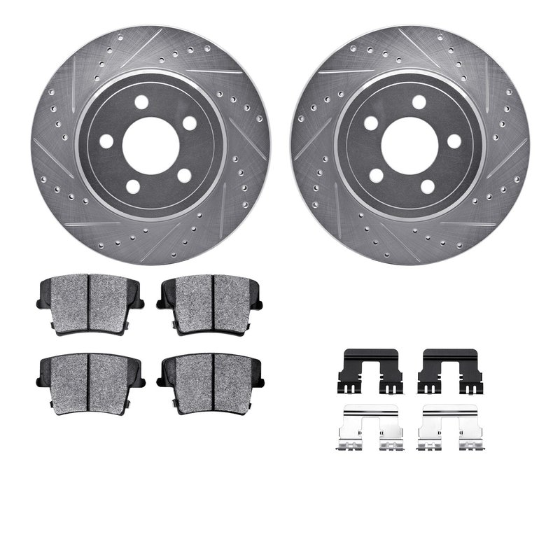 Dynamite Friction 7212-39035 Disc Brake Kit - Rear