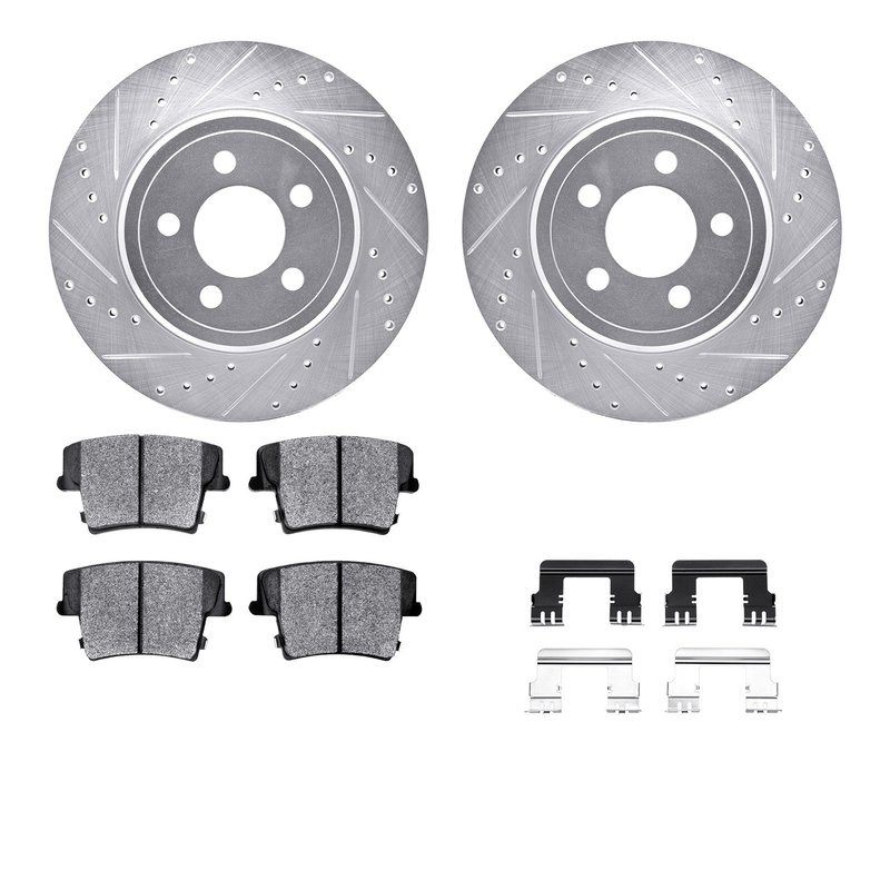 Dynamite Friction 7212-39037 Disc Brake Kit - Rear