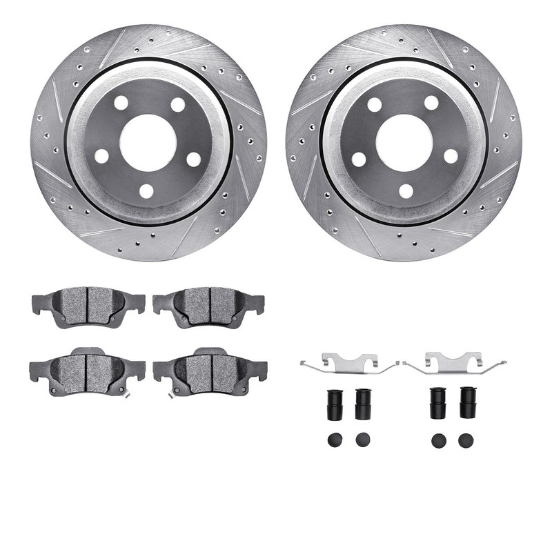 Dynamite Friction 7212-42003 Disc Brake Kit - Rear