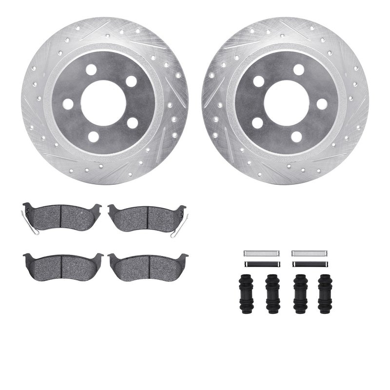 Dynamite Friction 7212-42005 Disc Brake Kit - Rear