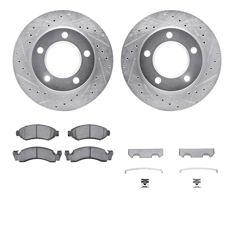 Dynamite Friction 7212-42080 Disc Brake Kit - Front