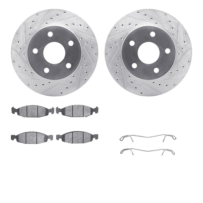 Dynamite Friction 7212-42095 Disc Brake Kit - Front