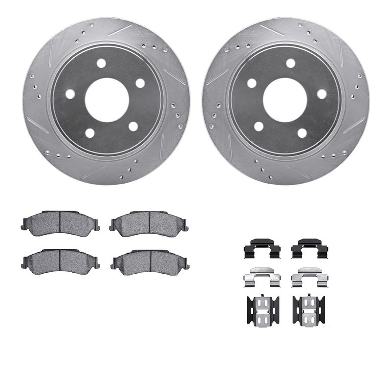 Dynamic Friction 7212-48001 Disc Brake Kit - Rear