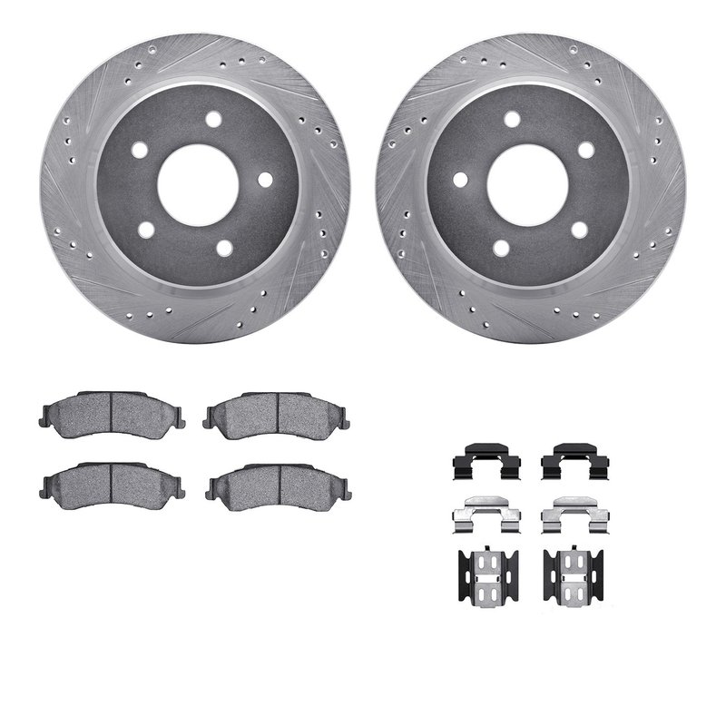 Dynamic Friction 7212-48003 Disc Brake Kit - Rear