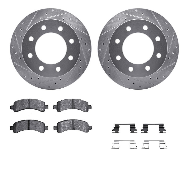 Dynamite Friction 7212-48011 Disc Brake Kit - Rear