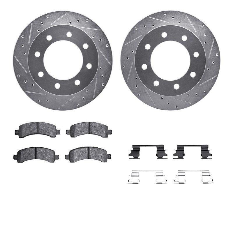 Dynamite Friction 7212-48013 Disc Brake Kit - Rear