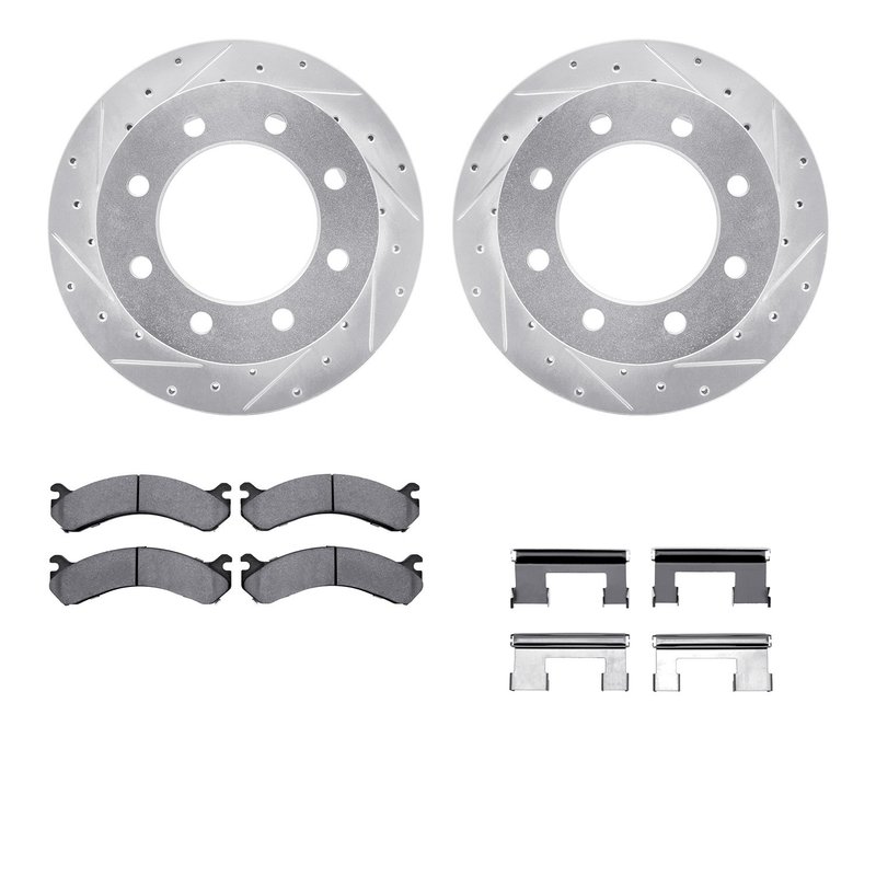 Dynamite Friction 7212-48017 Disc Brake Kit - Rear