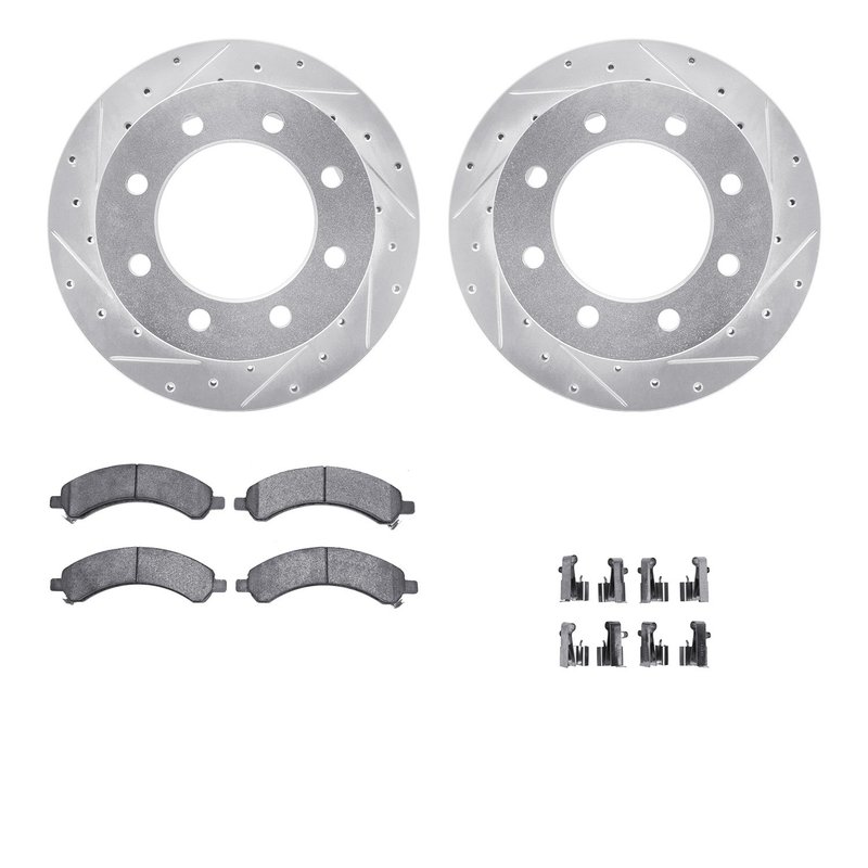 Dynamite Friction 7212-48018 Disc Brake Kit - Rear