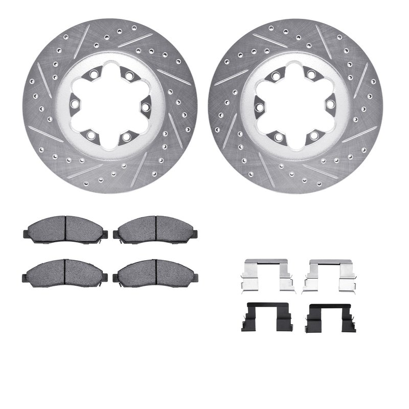 Dynamite Friction 7212-48025 Disc Brake Kit - Front