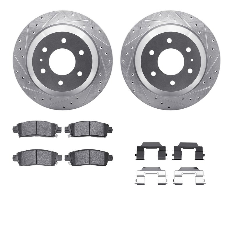 Dynamite Friction 7212-48134 Disc Brake Kit - Rear
