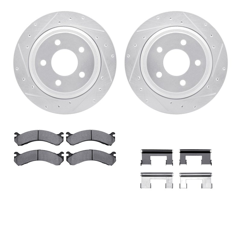 Dynamite Friction 7212-54003 Disc Brake Kit - Rear