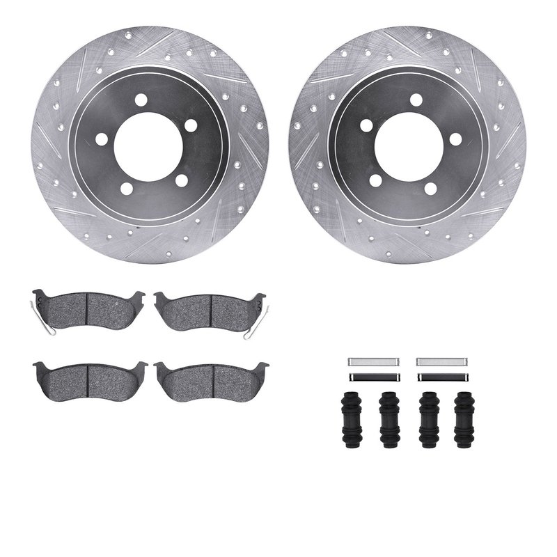 Dynamite Friction 7212-54007 Disc Brake Kit - Rear