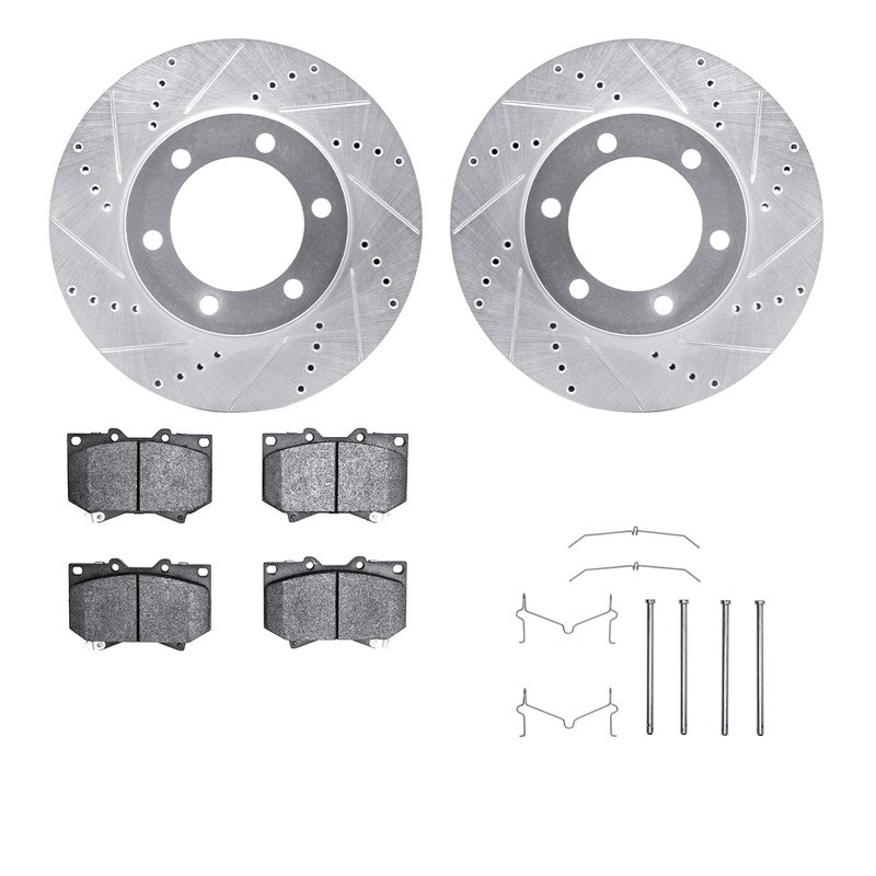 Dynamite Friction 7212-76001 Disc Brake Kit - Front