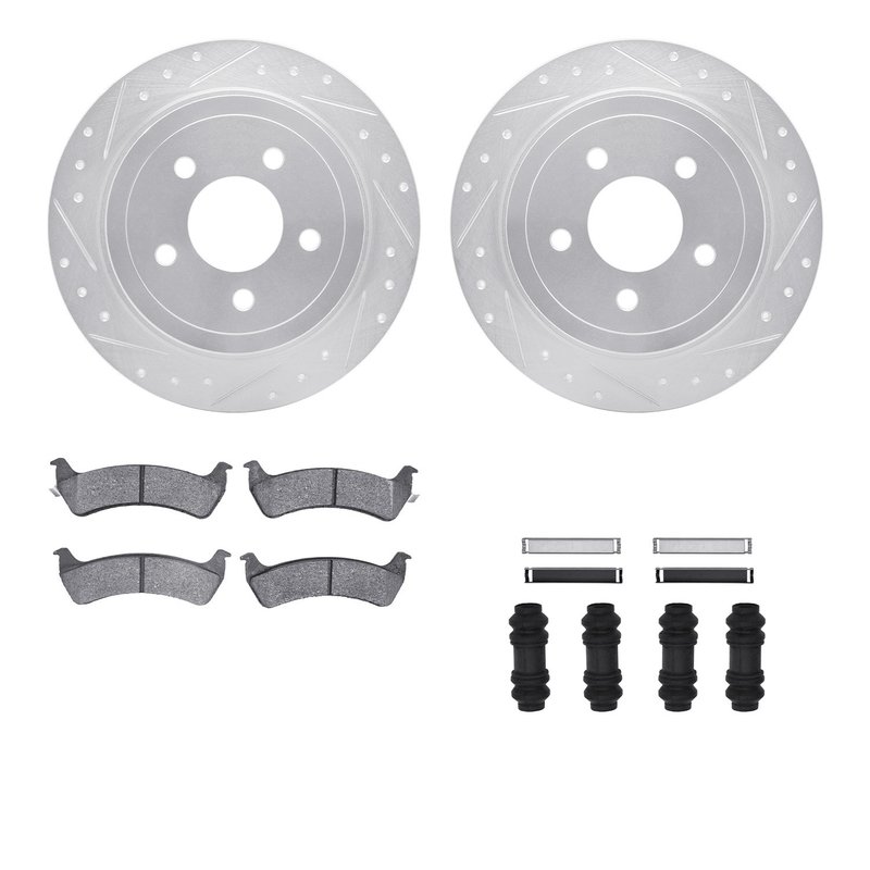 Dynamite Friction 7212-99180 Disc Brake Kit - Rear