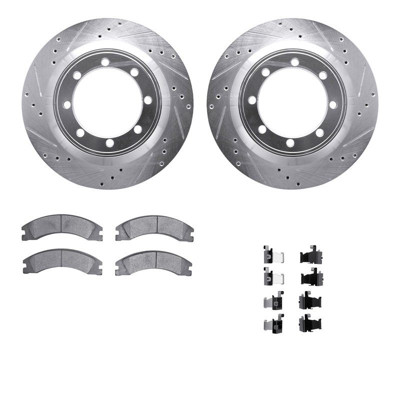 Dynamite Friction 7212-99223 Disc Brake Kit - Rear