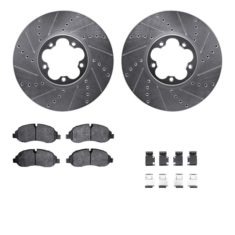Dynamite Friction 7212-99242 Disc Brake Kit - Front