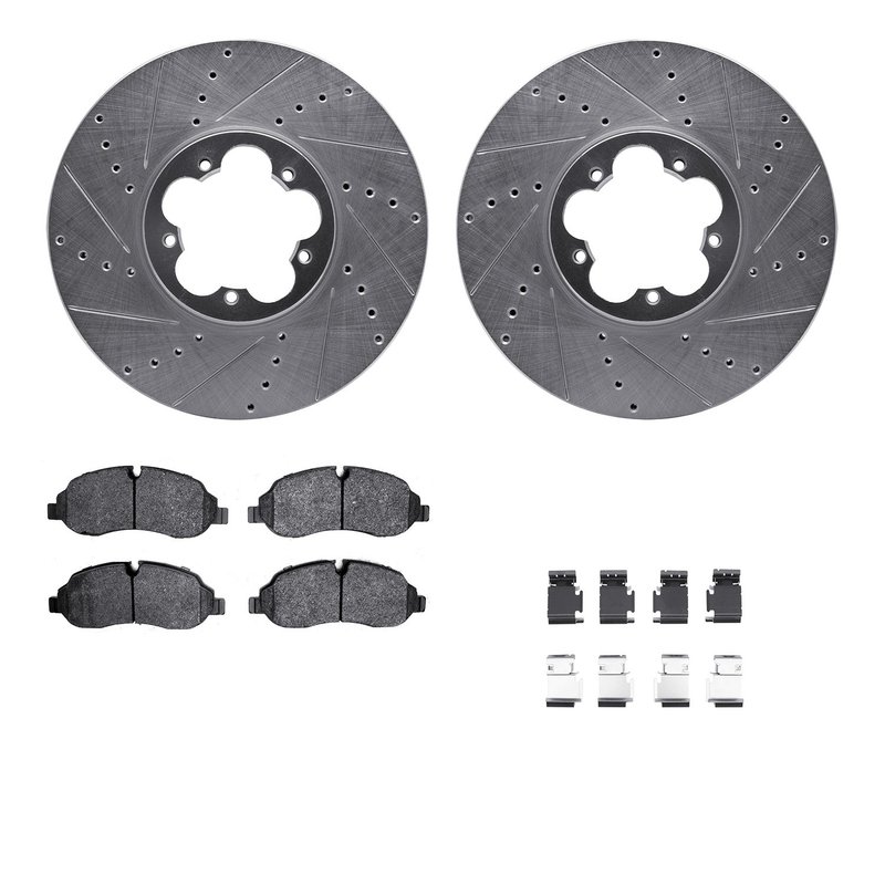 Dynamite Friction 7212-99245 Disc Brake Kit - Front
