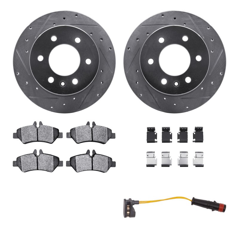 Dynamic Friction 7222-40014 Disc Brake Kit - Rear
