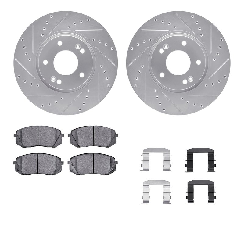 Dynamic Friction 7312-21025 Disc Brake Kit - Front