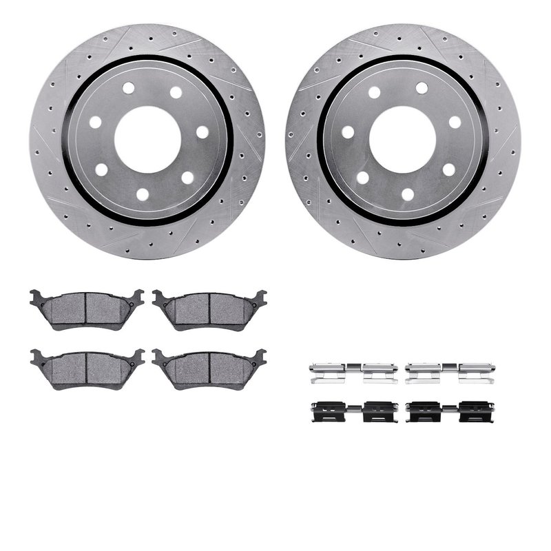 Dynamic Friction 7312-54207 Disc Brake Kit - Rear